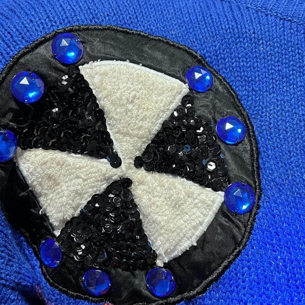 VINTAGE 80s Sweater Bonnie & Bill Wearable Art - Picture 7 of 7